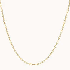 Online Fine Paperclip Chain Necklace in 10k Gold 10k Gold | Necklaces & Pendants