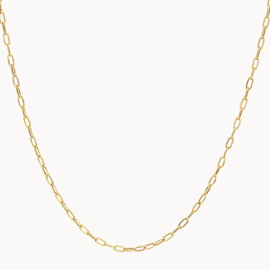Online Fine Paperclip Chain Necklace in 10k Gold 10k Gold | Necklaces & Pendants