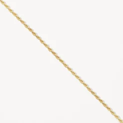 Discount Fine Rope Chain Necklace in Gold Gifts For Him | 18k Fine Gold Plated