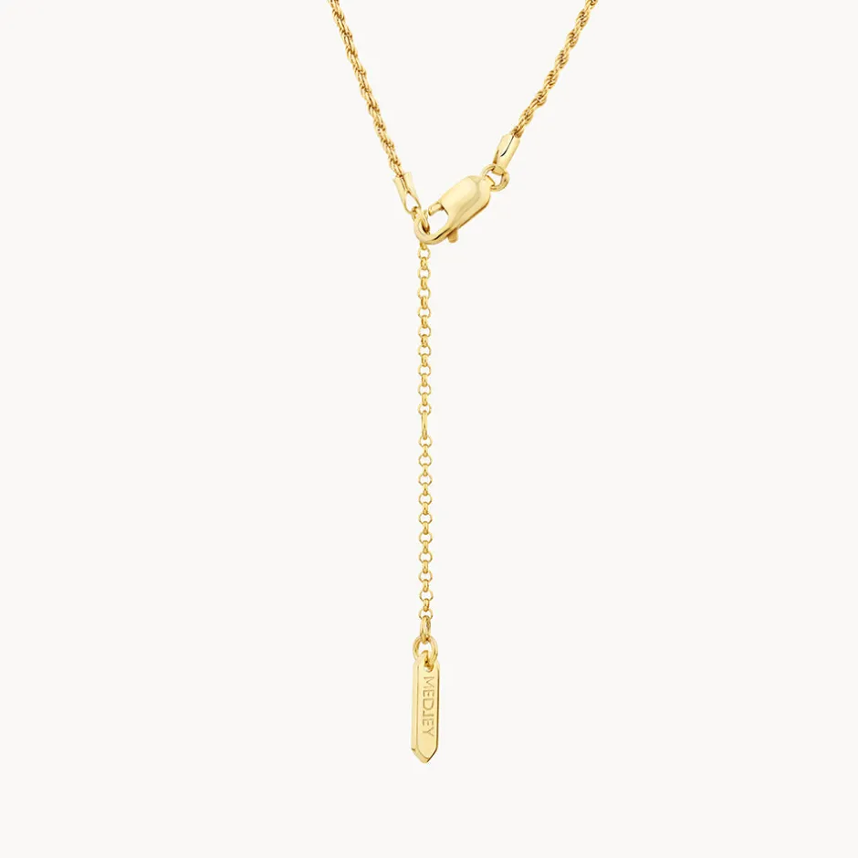 Discount Fine Rope Chain Necklace in Gold Gifts For Him | 18k Fine Gold Plated