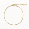Discount Fine Snake Chain Bracelet in Gold Gifts For Him | 18k Fine Gold Plated