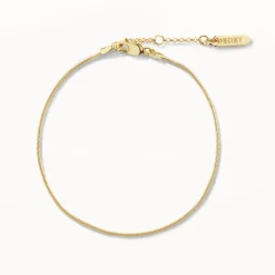 Discount Fine Snake Chain Bracelet in Gold Gifts For Him | 18k Fine Gold Plated