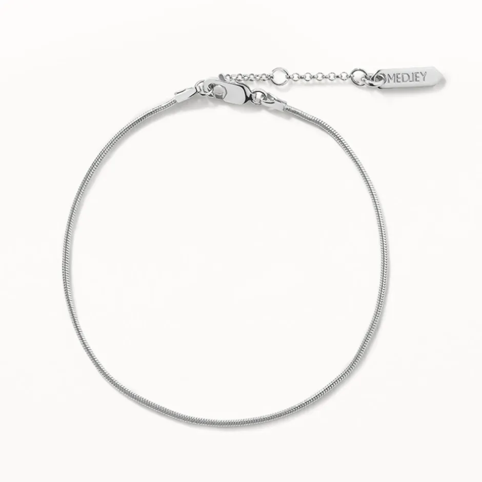 Discount Fine Snake Chain Bracelet in Silver Gifts For Him | 925 Sterling Silver
