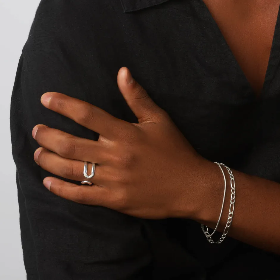 Discount Fine Snake Chain Bracelet in Silver Gifts For Him | 925 Sterling Silver