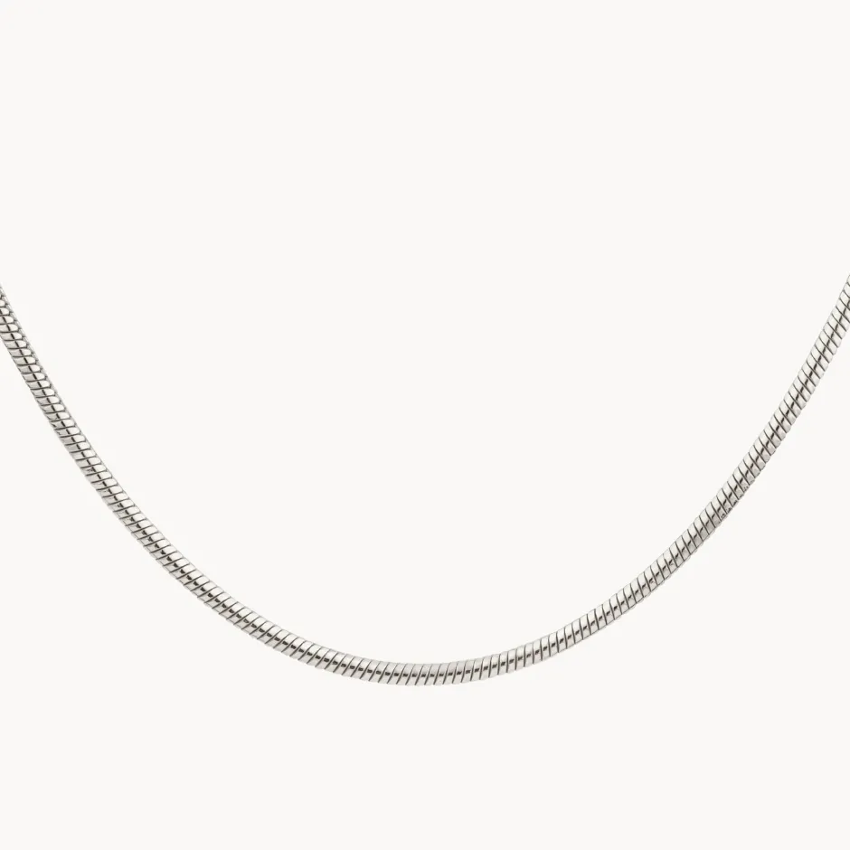 Fashion Fine Snake Chain Necklace in Silver Gifts For Him | 925 Sterling Silver