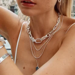 Fashion Fine Snake Chain Necklace in Silver Gifts For Him | 925 Sterling Silver