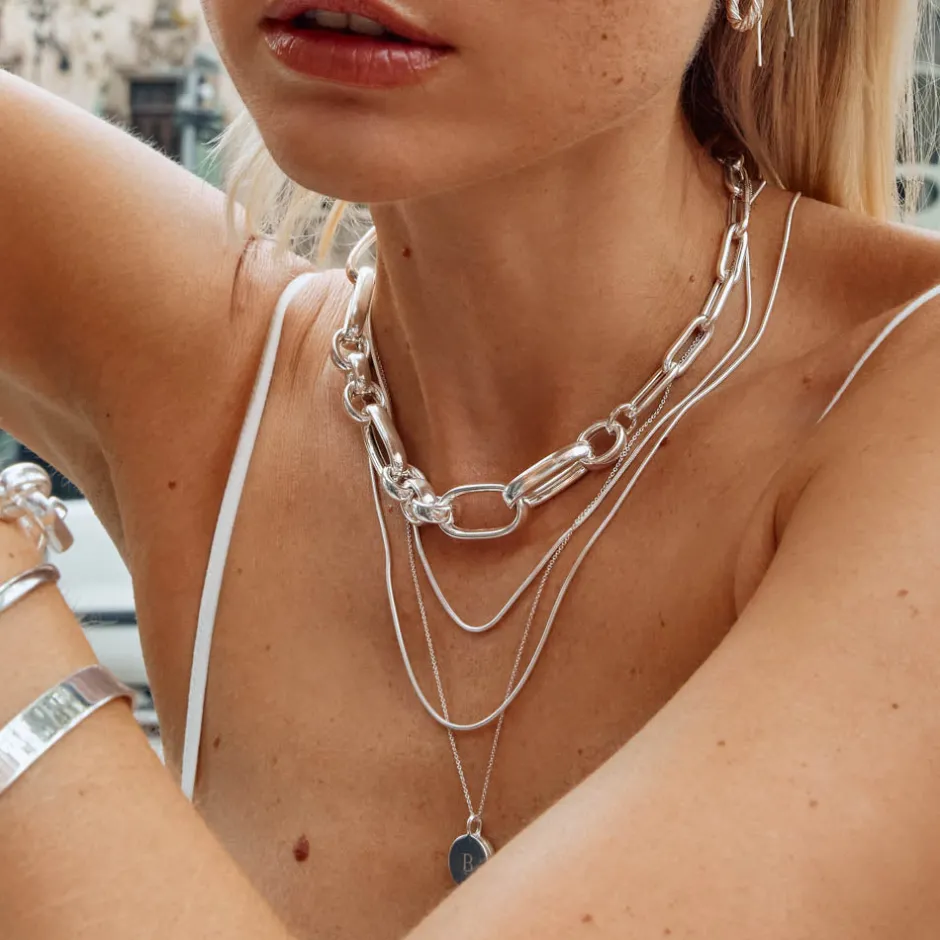 Fashion Fine Snake Chain Necklace in Silver Gifts For Him | 925 Sterling Silver