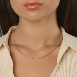 New Fine Snake Chain Necklace in Gold Gifts For Him | 18k Fine Gold Plated