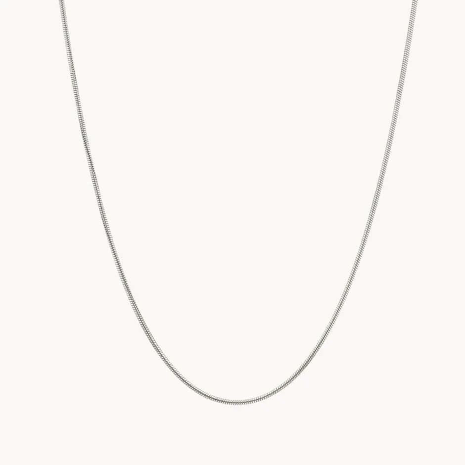 Fashion Fine Snake Chain Necklace in Silver Gifts For Him | 925 Sterling Silver