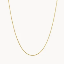 New Fine Snake Chain Necklace in Gold Gifts For Him | 18k Fine Gold Plated