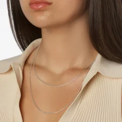 Fashion Fine Snake Chain Necklace in Silver Gifts For Him | 925 Sterling Silver