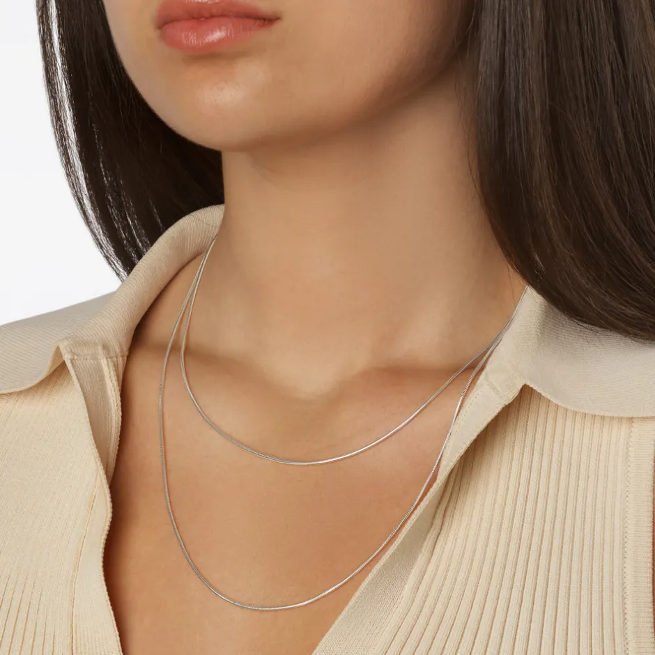 Fashion Fine Snake Chain Necklace in Silver Gifts For Him | 925 Sterling Silver