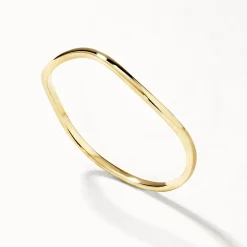 Outlet Fine Wave Stacker Ring in 10k Gold Under $300 | 10k Gold