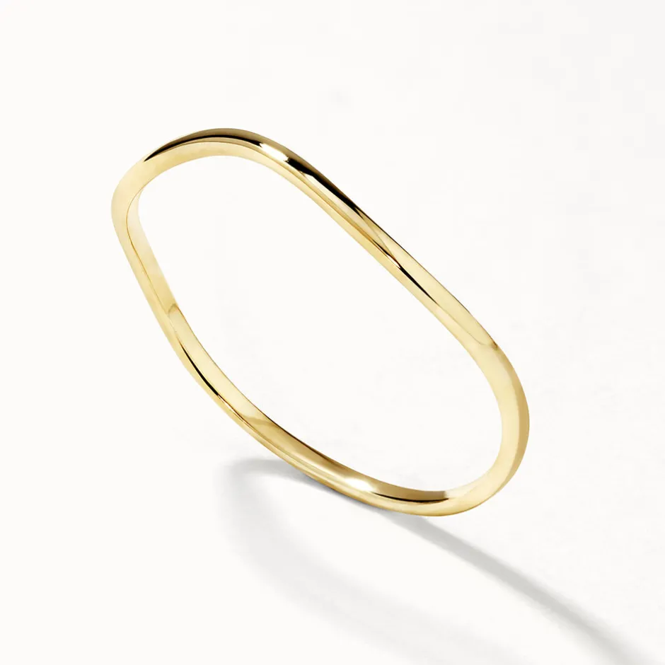 Outlet Fine Wave Stacker Ring in 10k Gold Under $300 | 10k Gold