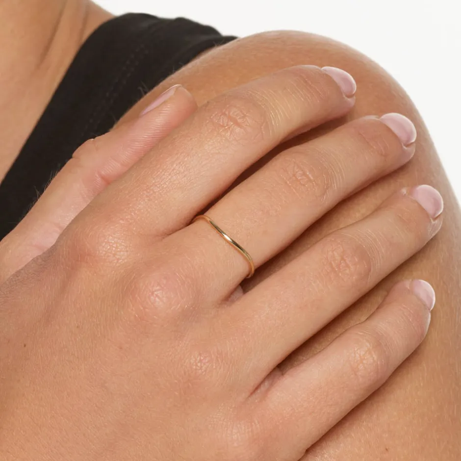 Outlet Fine Wave Stacker Ring in 10k Gold Under $300 | 10k Gold