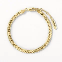 Fashion Fishtail Bracelet in Gold 18k Fine Gold Plated | Bracelets & Bangles