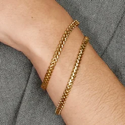 Fashion Fishtail Bracelet in Gold 18k Fine Gold Plated | Bracelets & Bangles