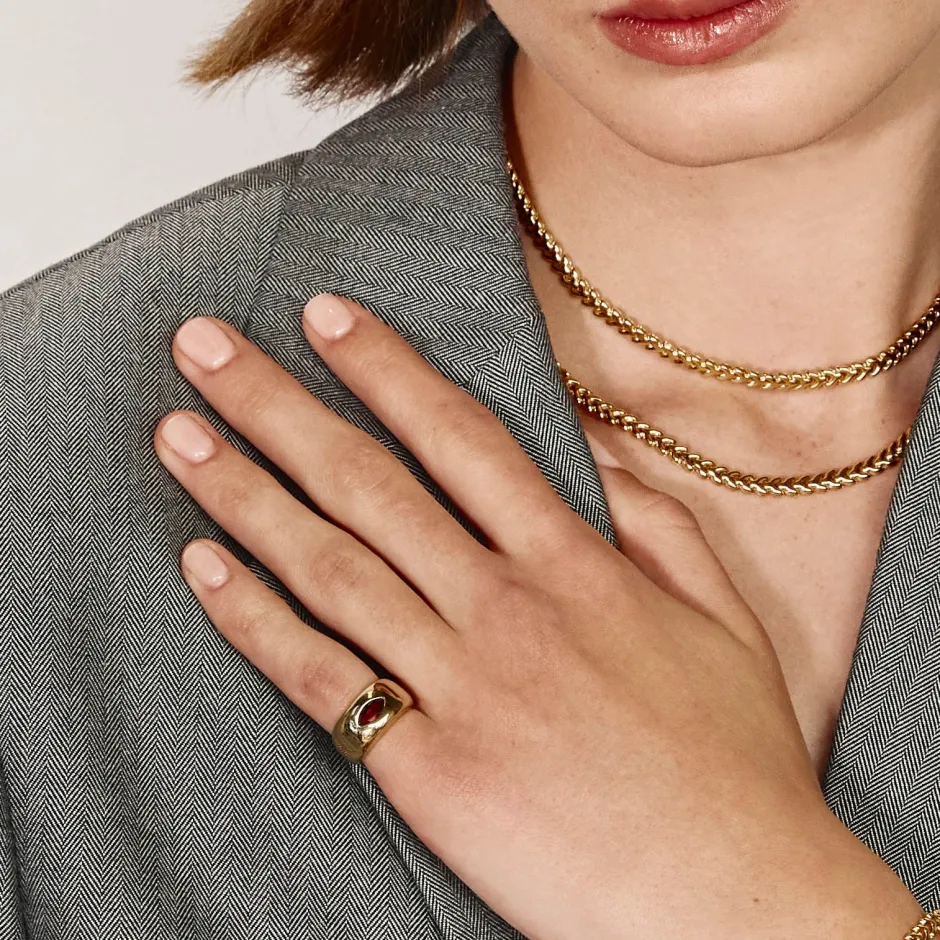 Best Fishtail Chain Necklace in Gold 18k Fine Gold Plated | Necklaces & Pendants