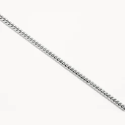 Sale Fob Curb Chain Bracelet in Silver Gifts For Him | 925 Sterling Silver