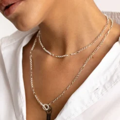 Online Fob Fundamental Chain Necklace in Silver Gifts For Him | Best Friend Gifts
