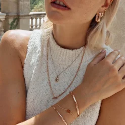 Clearance Fob Fundamental Chain Necklace in Rose Gold 18k Fine Rose Gold Plated | Necklaces & Pendants