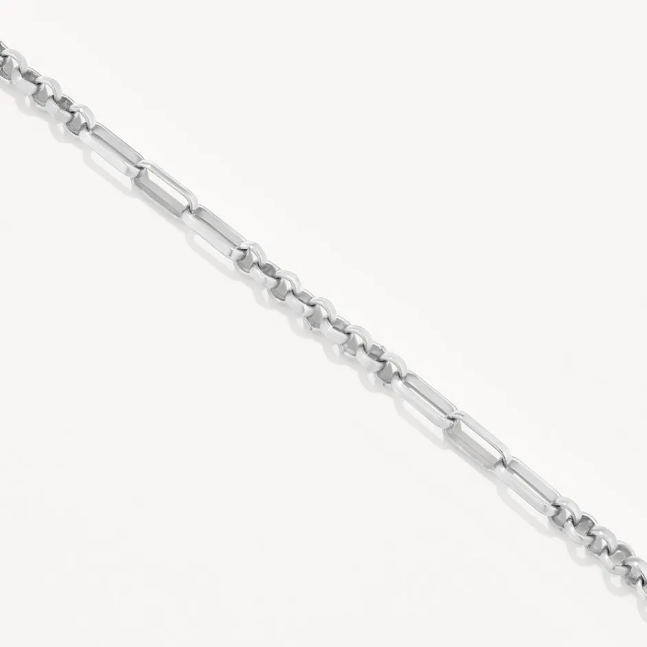 Online Fob Fundamental Chain Necklace in Silver Gifts For Him | Best Friend Gifts