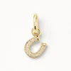 Clearance Good Luck Horseshoe Charm Pendant in Gold 18k Fine Gold Plated | Personalisation