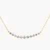 Fashion Graduated Diamond Bar Necklace in 10k Gold Gifts For Her | Natural Diamonds