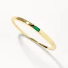 New Green Agate Bangle in Gold Natural Gemstones | 18k Fine Gold Plated