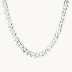 Discount Heavy Flat Curb Chain in Silver 925 Sterling Silver | Necklaces & Pendants