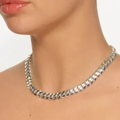 Discount Heavy Flat Curb Chain in Silver 925 Sterling Silver | Necklaces & Pendants