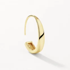 New Hook Hoop Earrings in Gold 18k Fine Gold Plated | Earrings