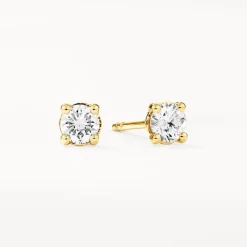 Outlet Lab-Grown Diamond 0.45ct Set With Necklace and Earrings in 10k Gold Gifts For Her | Luxe Gifting
