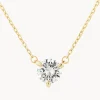 Outlet Laboratory-Grown Diamond 0.50ct Round Necklace in 10k Gold Gifts For Her | Luxe Gifting