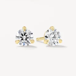Hot Laboratory-Grown Diamond 0.75ct Round Stud Earrings in 10k Gold Gifts For Him | Gifts For Her