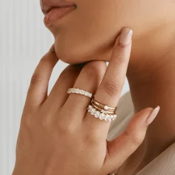 Fashion Laboratory-Grown Diamond 2.00ct Oval Ring in 10k Gold Gifts For Her | Luxe Gifting