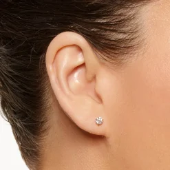 Discount Laboratory-Grown Diamond 0.50ct Round Stud Earrings in 10k Gold Gifts For Him | Gifts For Her
