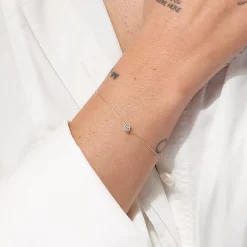 Sale Laboratory-Grown Diamond 0.20ct Round Bracelet in 10k Gold Gifts For Her | Luxe Gifting