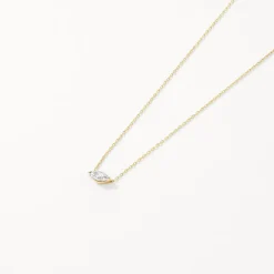 Best Laboratory-Grown Diamond 0.20ct Marquise Necklace in 10k Gold Luxe Gifting | Laboratory-grown Diamonds