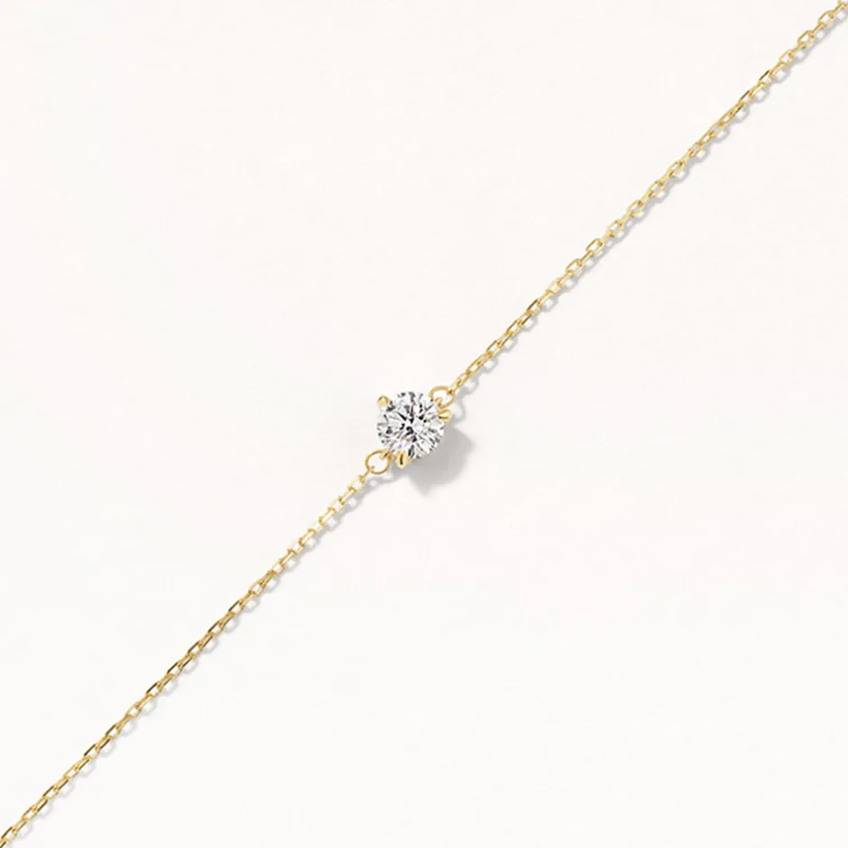 Sale Laboratory-Grown Diamond 0.20ct Round Bracelet in 10k Gold Gifts For Her | Luxe Gifting
