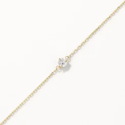 Sale Laboratory-Grown Diamond 0.10ct Round Bracelet in 10k Gold Gifts For Her | Laboratory-grown Diamonds