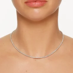 New Laboratory-Grown Diamond 4.00ct Tennis Necklace in 10k Gold Gifts For Her | Luxe Gifting