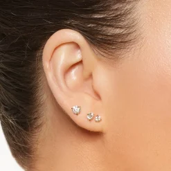 Hot Laboratory-Grown Diamond 0.75ct Round Stud Earrings in 10k Gold Gifts For Him | Gifts For Her