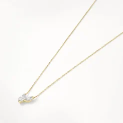 Sale Laboratory-Grown Diamond 0.70ct Double Marquise Necklace in 10k Gold Luxe Gifting | Laboratory-grown Diamonds