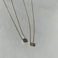 Outlet Laboratory-Grown Diamond 0.20ct Round Necklace in 10k Gold Best Selling Gifts | Gifts For Her