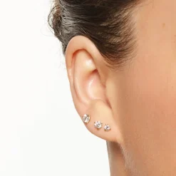 Hot Laboratory-Grown Diamond 0.75ct Round Stud Earrings in 10k Gold Gifts For Him | Gifts For Her