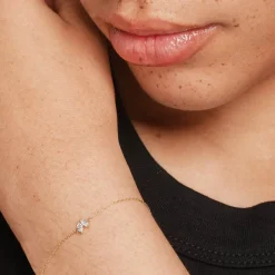 Clearance Laboratory-Grown Diamond Double Marquise Bracelet in 10k Gold Luxe Gifting | Laboratory-grown Diamonds