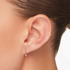 Best Laboratory-Grown Diamond Drop Studs in 10k Gold Gifts For Her | Luxe Gifting