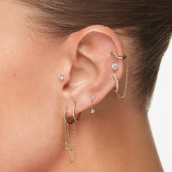 Best Laboratory-Grown Diamond Drop Studs in 10k Gold Gifts For Her | Luxe Gifting