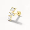 Sale Laboratory-Grown Diamond Fancy Trio Helix Single Stud Earring in 10k Gold Laboratory-grown Diamonds | Earrings